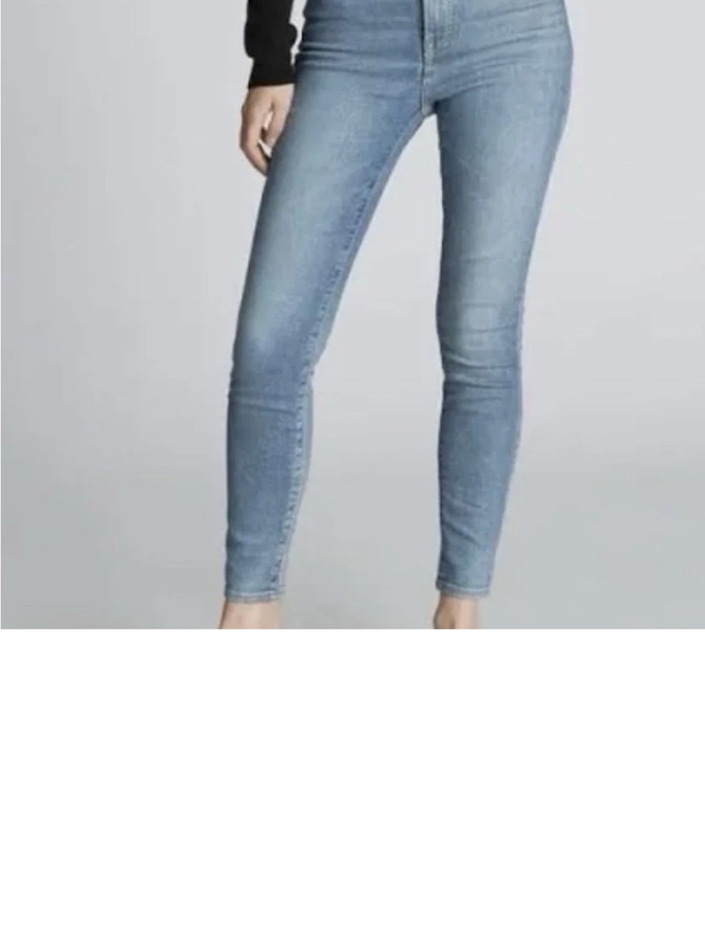 Everlane Women's Light Blue High-Rise Skinny Jeans